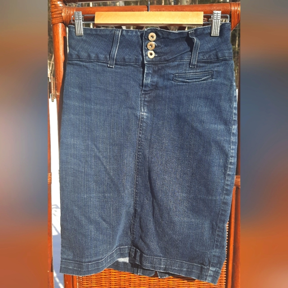 🍀3/15 Girl Pencil Jean Skirt